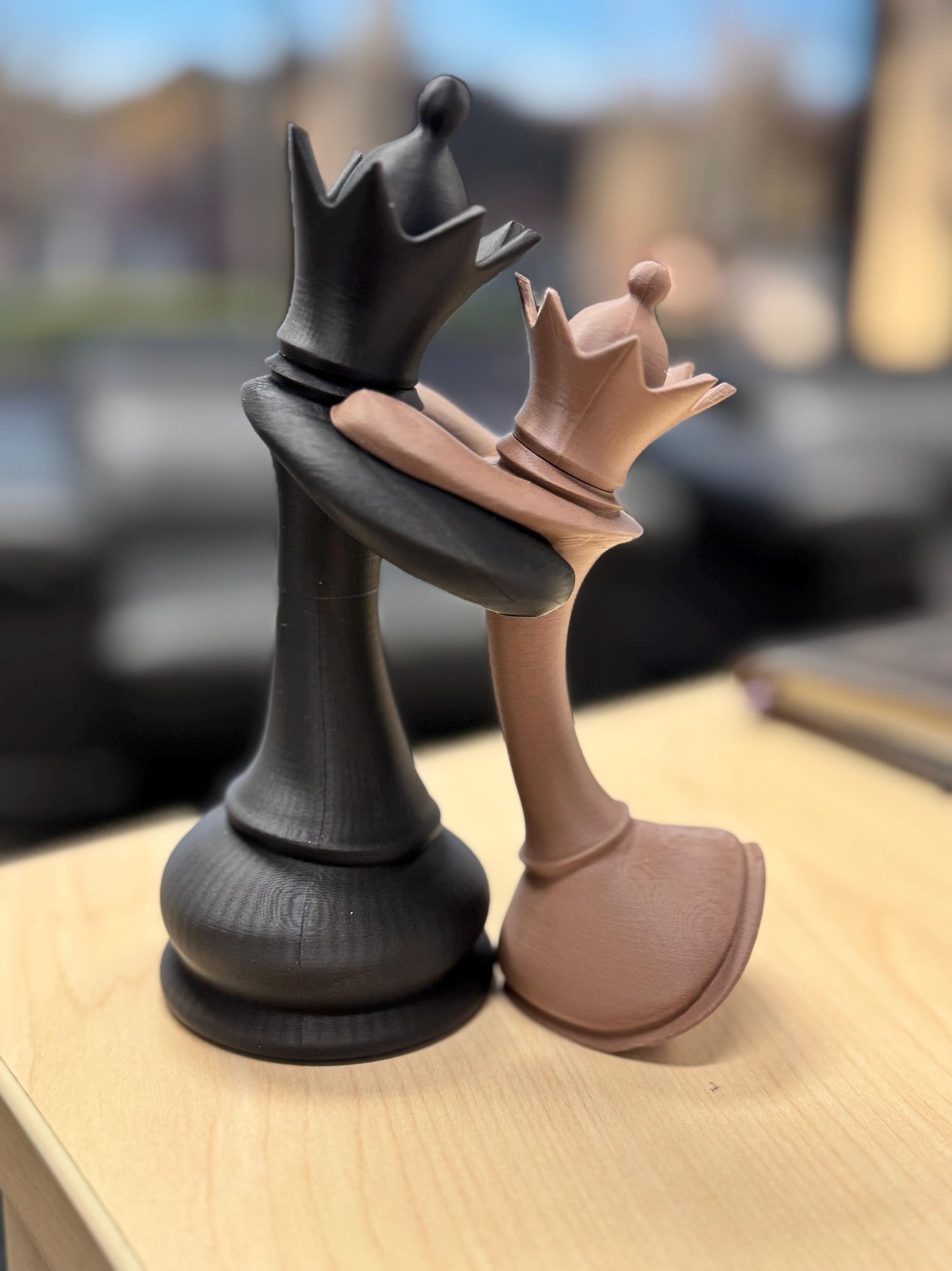 Chess Queen and Queen in Love