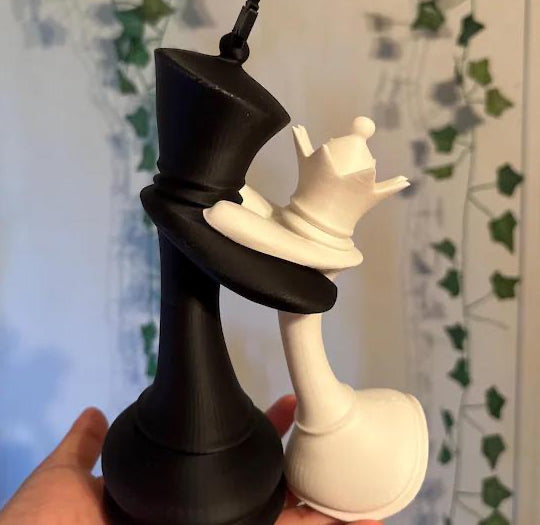 Chess King and Queen in Love