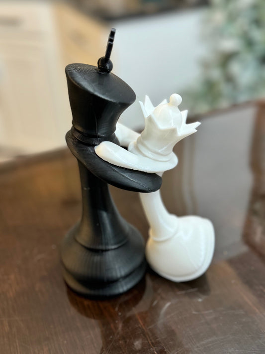 Chess King and Queen in Love