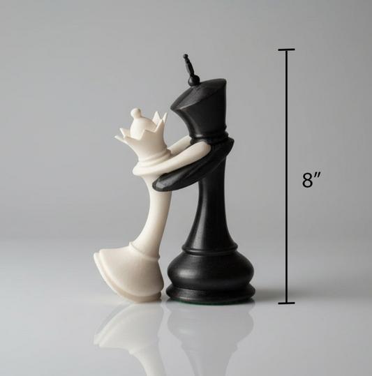 Chess King and Queen in Love