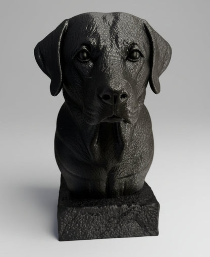 Black Labrador Bust