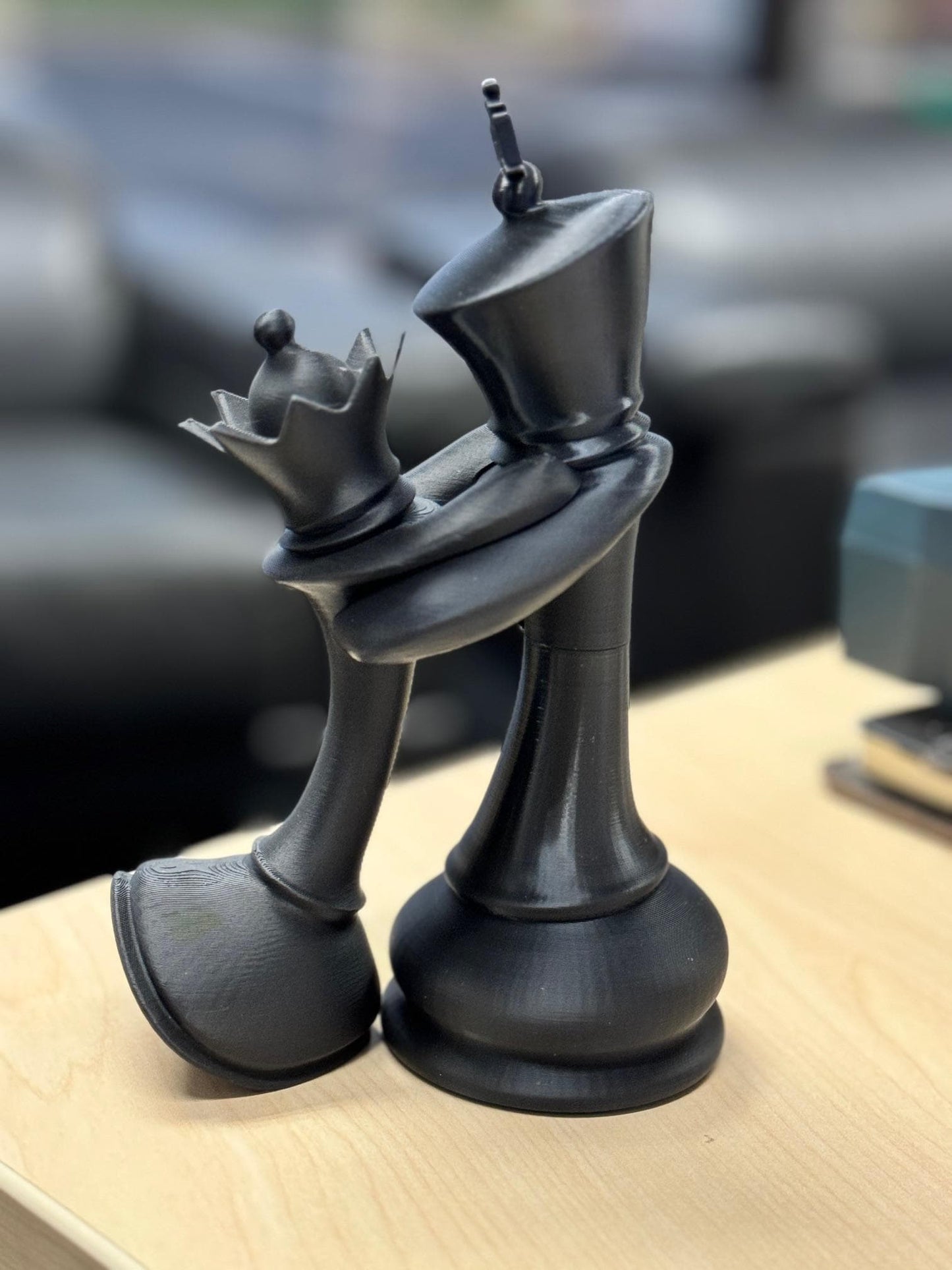 Chess King and Queen in Love