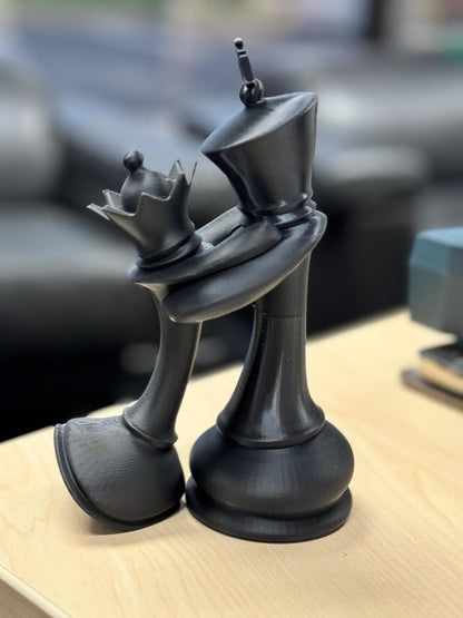 Chess King and Queen in Love