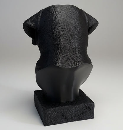 Black Labrador Bust