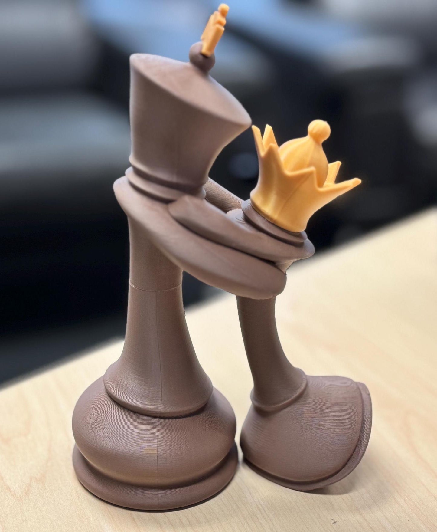 Chess King and Queen in Love