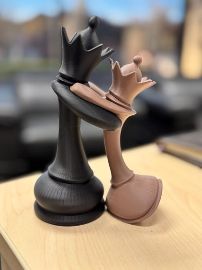Chess Queen and Queen in Love