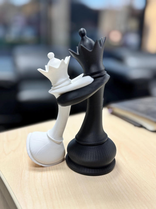 Chess Queen and Queen in Love