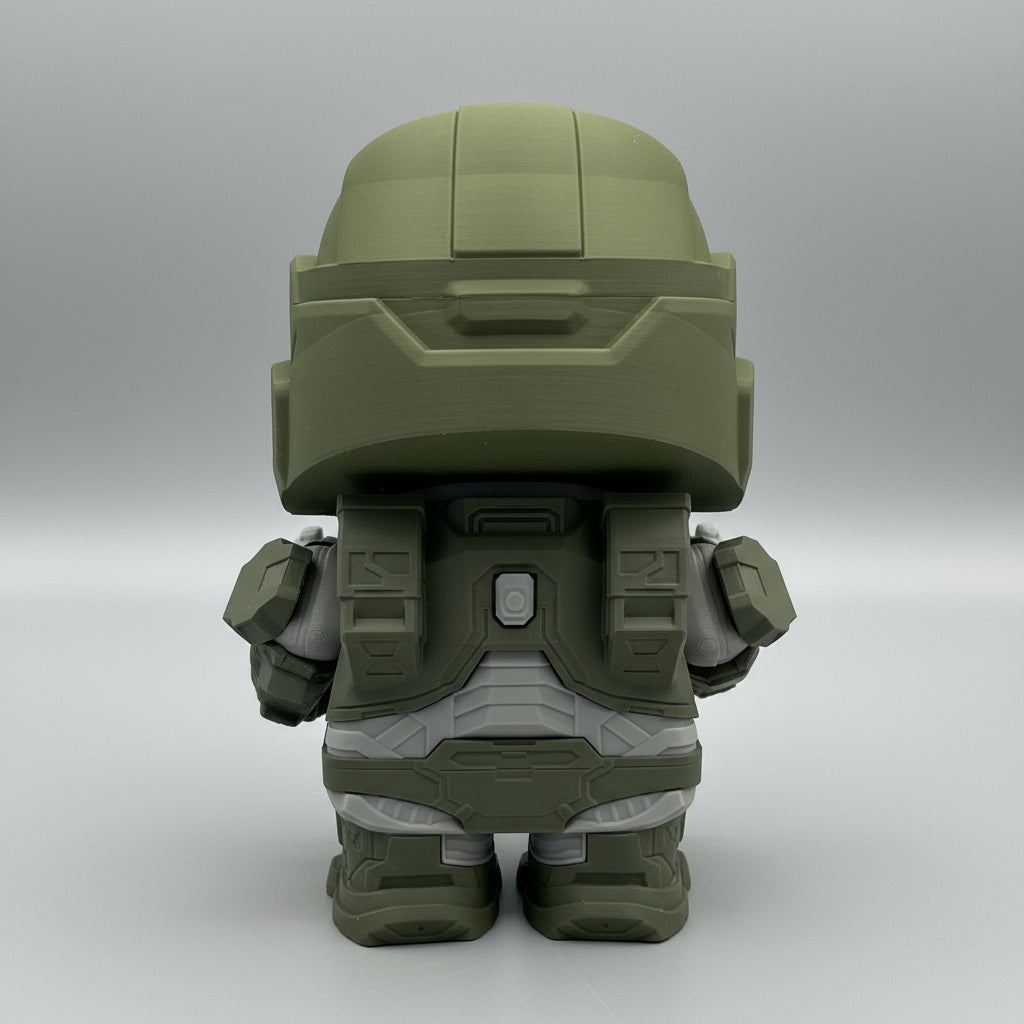 Green robot hand attached to a door handle