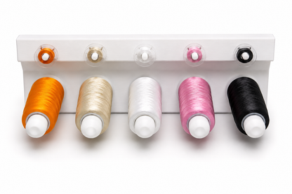 Wall Mounted Thread Spool Organizer with Bobbin Holder