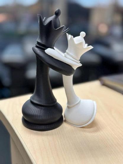 Chess Queen and Queen in Love