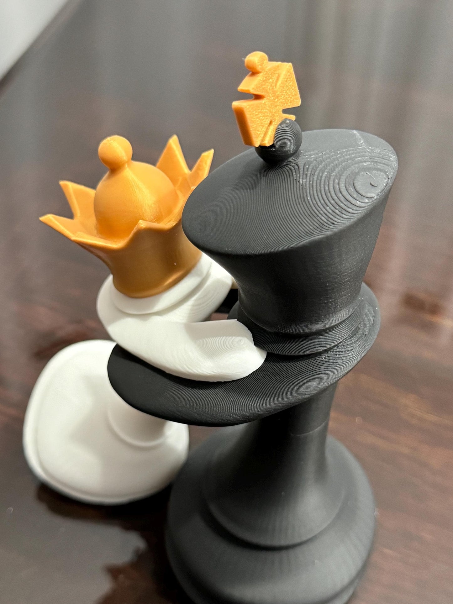 Chess King and Queen in Love