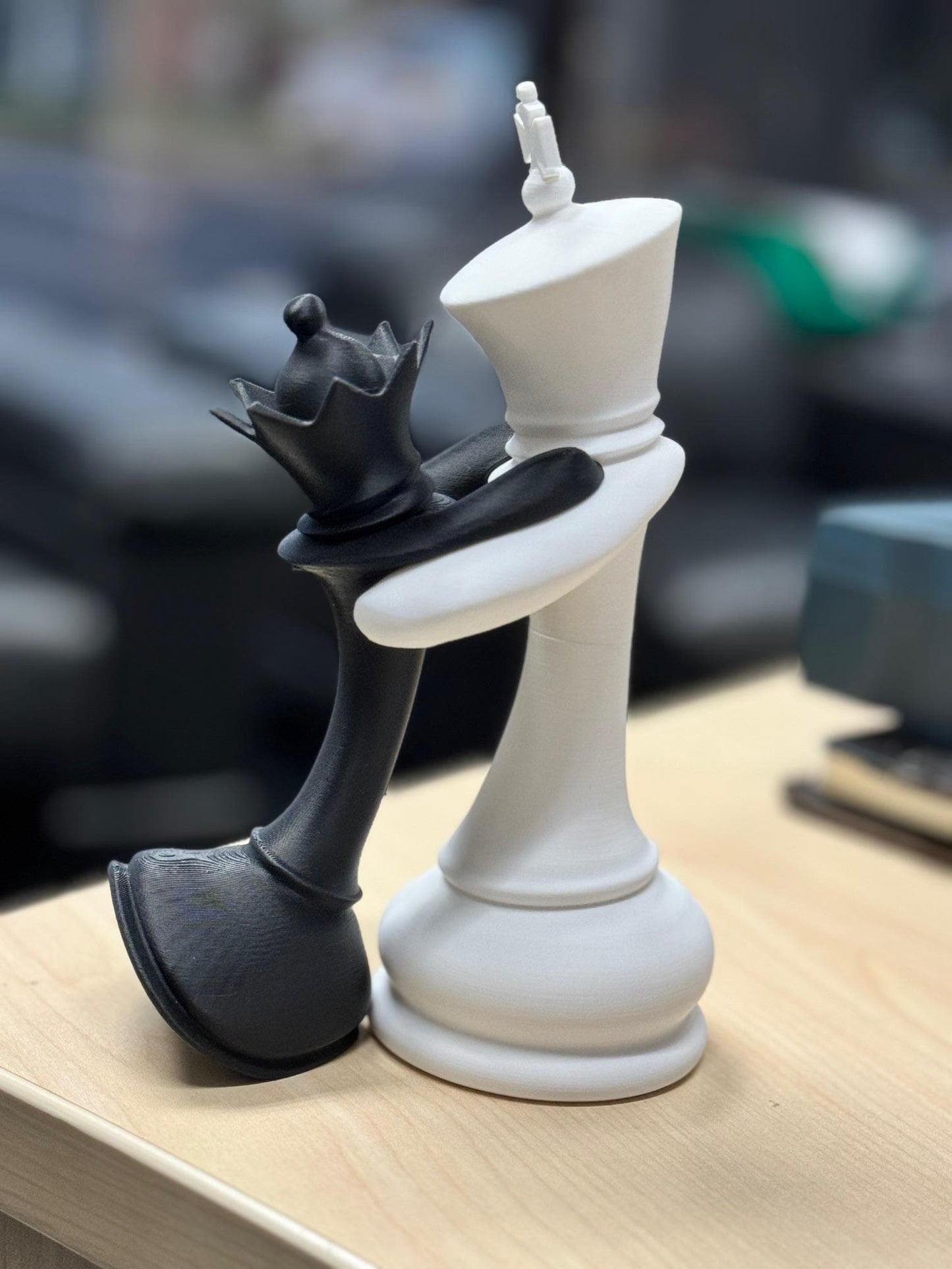 Chess King and Queen in Love