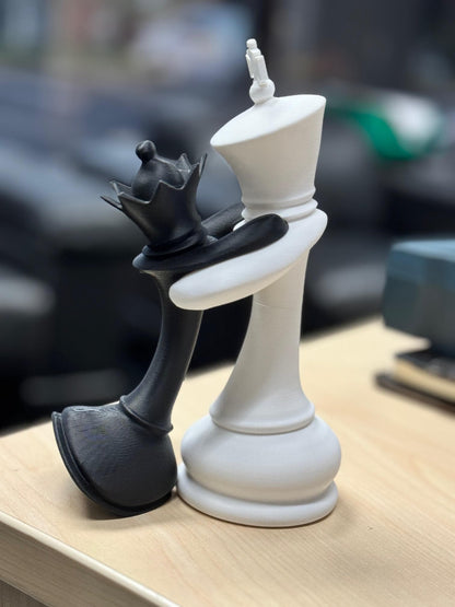 Chess King and Queen in Love