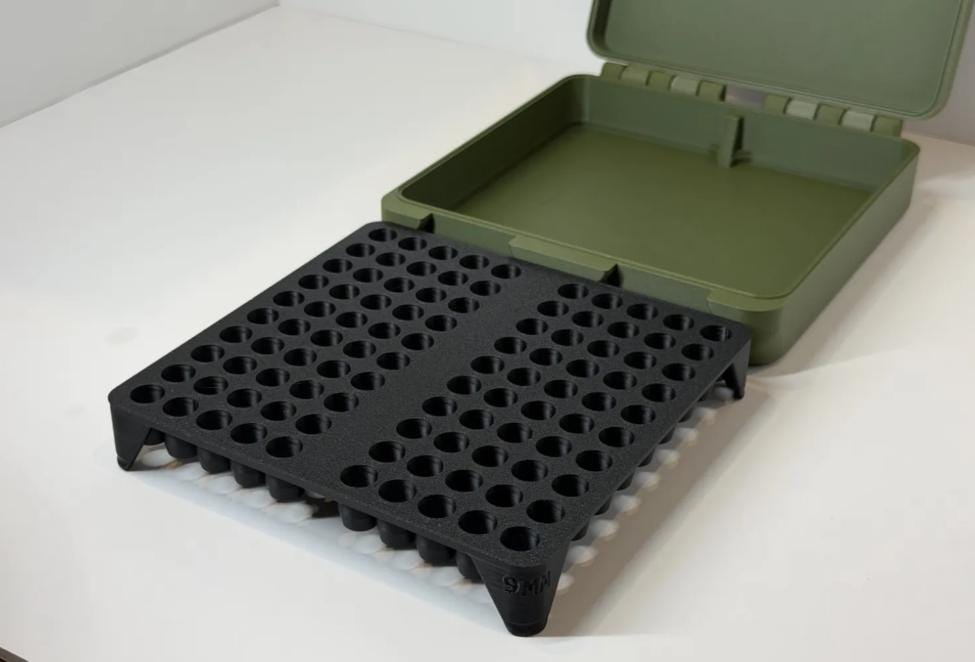 40 S&W Ammo Storage Box | 100+ Round Modular Organizer
