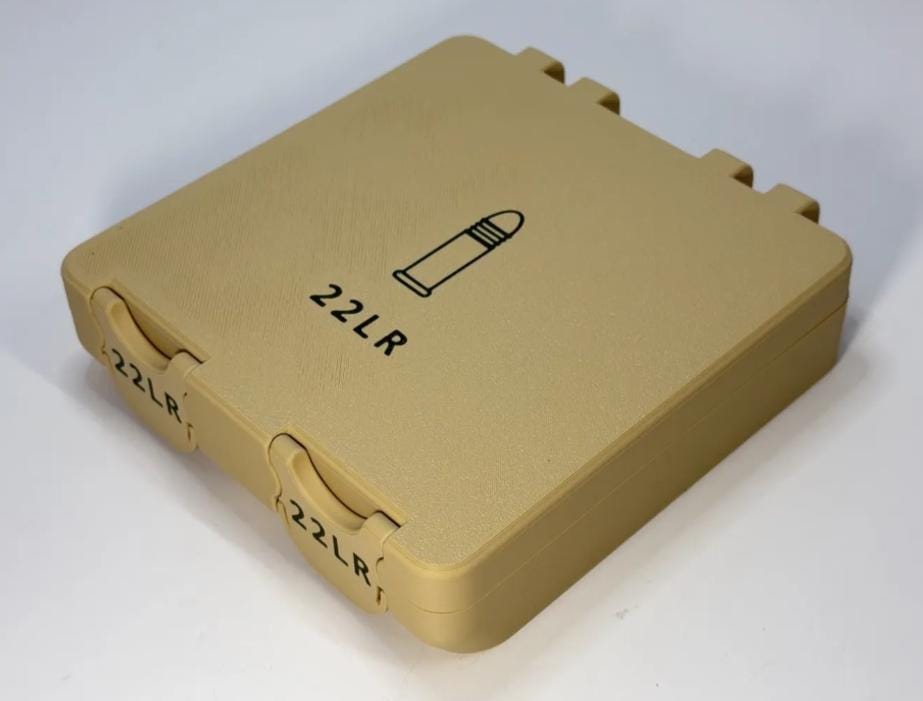 22 LR Ammo Storage Box | 300 Round Organizer | 3D Printed Range Case