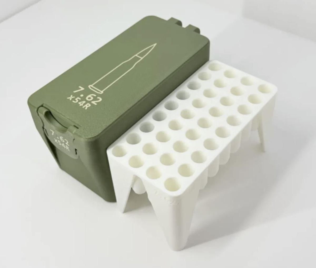 7.62x54R Ammo Storage Box | 36 Round Organizer