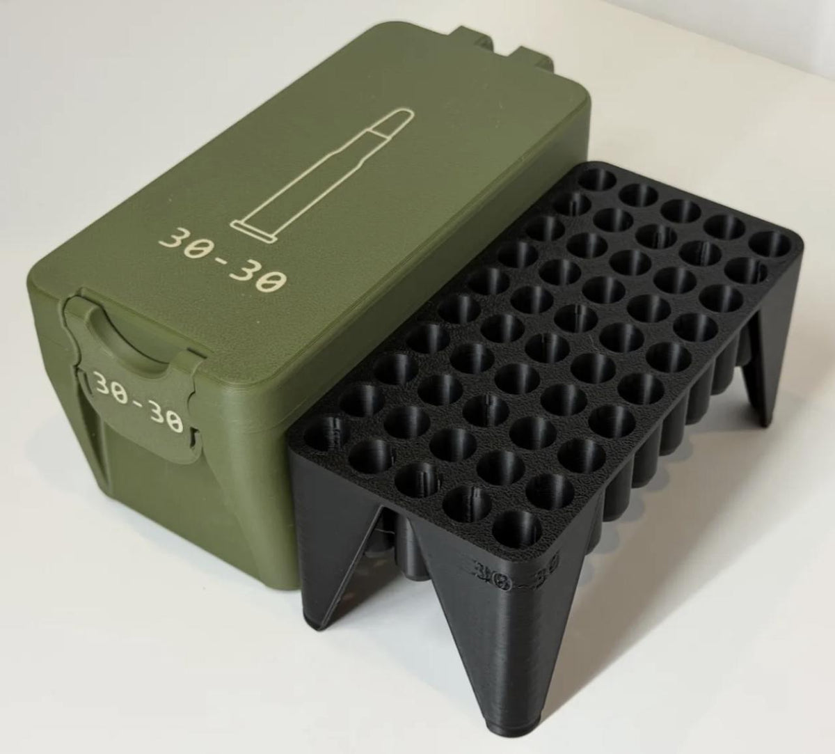 30-30 Winchester Ammo Storage Box | 50 Round Rifle Ammo Organizer