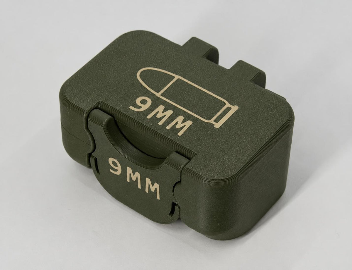 Pocket 9mm Ammo Storage Box | 10 & 18 Round Organizer