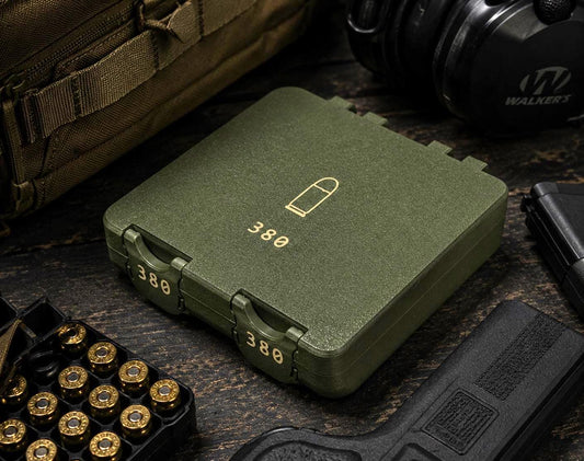 380 ACP Double Ammo Storage Box | 150 Round Organizer