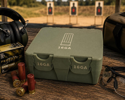 16 Gauge Ammo Box | 30 Round Shotgun Shell Organizer