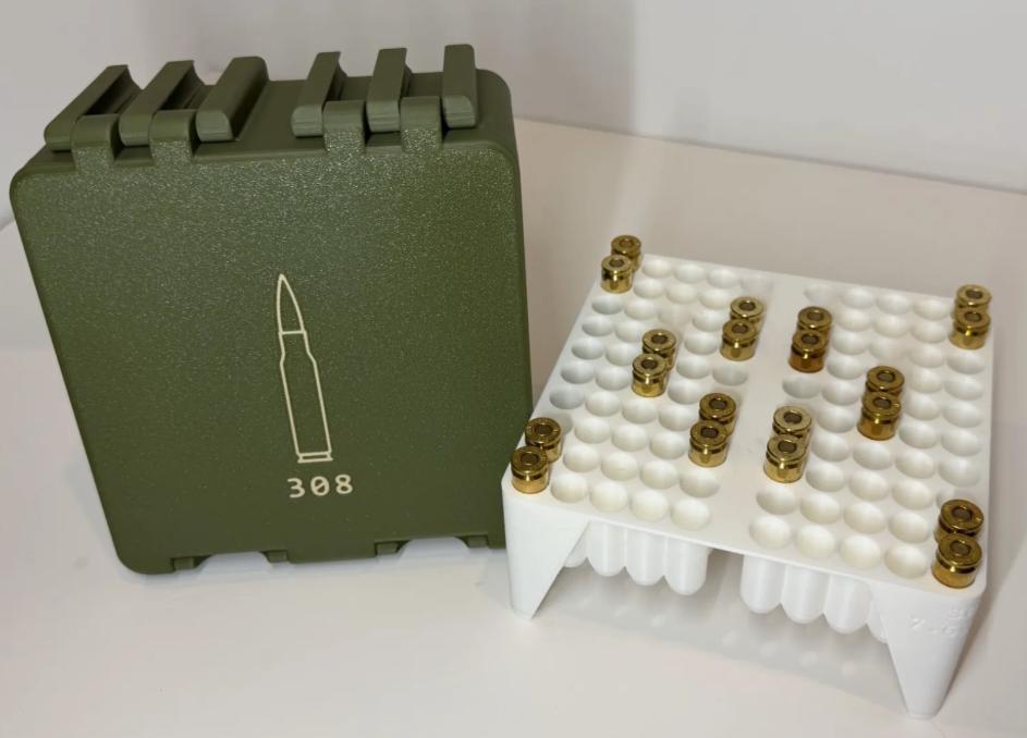308 Ammo Box | Holds 100 Rounds | Premium 3D Printed Ammunition Storage Case
