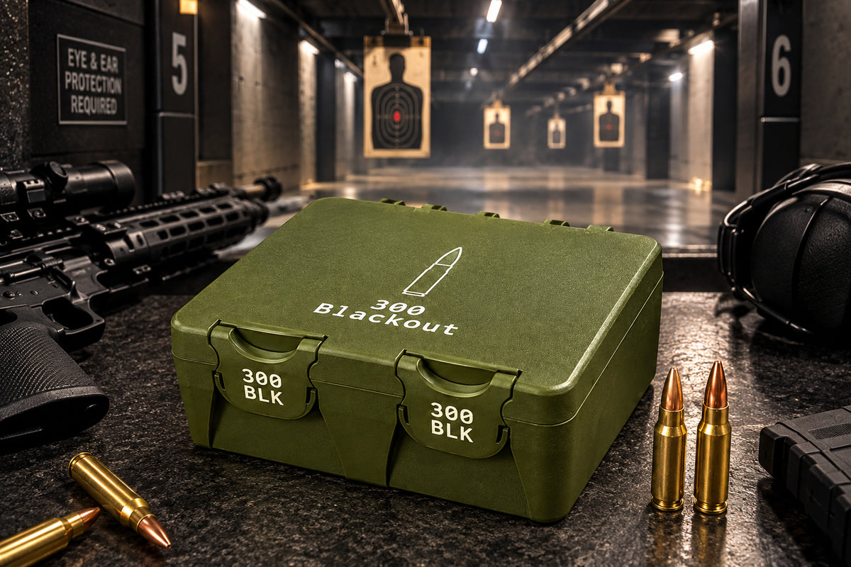 300 BLK Ammo Storage Box | 100 Round Organizer